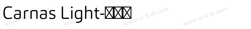 Carnas Light字体转换